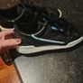 beautiful black leather Adidas runners Image 6
