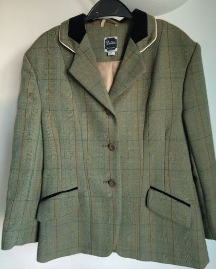Quality Girls Tailored Tweed Show Equestrian Horse Jacket By Dublin