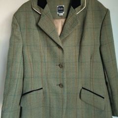 Quality Girls Tailored Tweed Show Equestrian Horse Jacket By Dublin