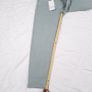 Zara Muted Green Blue Raw Frayed Hem Slim Fit Cropped Jeans 14UK/42EU Image 9