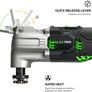 Oscillating Tools, 6 Variable Speed Oscillating Multifunction Tool, 5000-18000 OPM with 1.3Ah Li-ion Battery and Charger, 14 Accessories for Removal, Scraping, Cutting and Polishing (FREE POSTAGE) Image 6