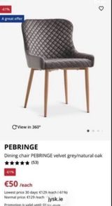 Jysk dining chairs