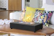 Rectangle Tabletop Bio Ethanol Fireplace Indoor Outdoor Fire Pit Portable Fire Bowl Pot Fireplace in Black, Realistic Burning (FREE POSTAGE)
