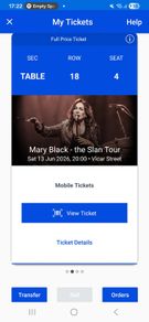 Mary Black Tickets