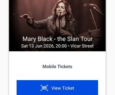 Mary Black Tickets