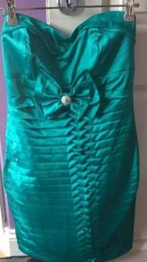 NEW QUALITY Turquise dress with adjustable straps size sm ml