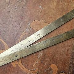 Brass 24" folding ruler
