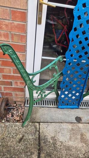iron cast garden bench sides ends