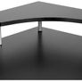 Computer Desk Office Table with Extendible Keyboard Shelf and Two Drawers Various Colour Black Image 7