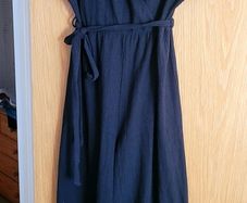 Black jumpstuit, size 14, 3/4 leg