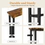 200 cm Behind Sofa Console Table with Power Outlet Rustic Brown Power Outlets & 2 USB Ports,Metal Frame,Perfect for Hallway,Office,Easy Assembly,200 cm Extension Cord Image 5