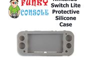 Nintendo Switch Lite Protective Silicone Rubber Gel Console Soft Case Cover Grey