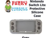 main image for ad Nintendo Switch Lite Protective Silicone Rubber Gel Console Soft Case Cover Grey