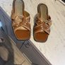 River Island Beige cross strap sandals Image 4