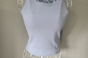bnwt blue crop top