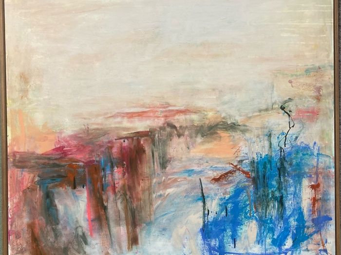 LARGE Framed Original Art Dublin Original abstract art original landscape Dublin  contemporary art