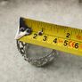 Vintage Silver Toned Napkin Rings - Filigree Set of 6. Image 3