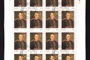 2002 Ireland Death Centenary of Archbishop Croke (First Patron of the GAA) Stamp Sheetlet 1B1B1B1B Fine Used with Dublin CDS cancel of 17th September 2002 (First day of issued) on envelope extract.