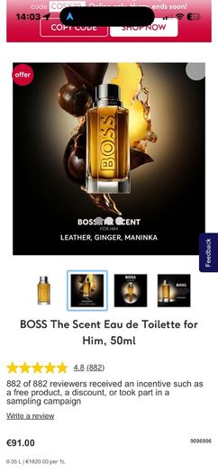 BOSS The Scent parfum for him
