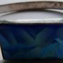 Vintage Lapis Lazuli Bangle, Sterling Silver or Silver Plated Gemstone Bangle Image 4
