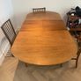 Teak table chair and bar trolley Image 2