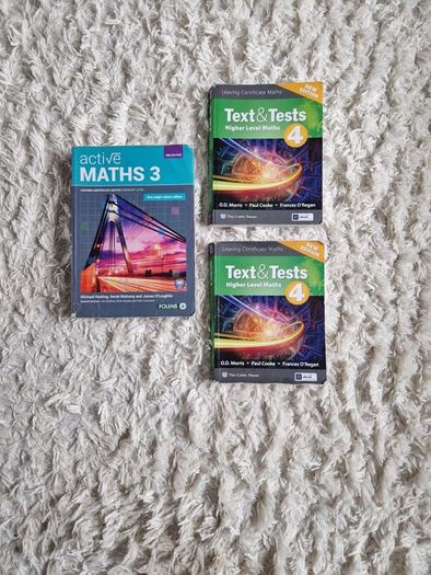 3 Maths Books leaving cert