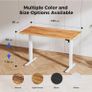 Electric Standing Desk, 120 x 60 cm Height Adjustable Sit Stand Desks with Splice Board and Memory Smart Pannel, Home Office Desk, Light Brown Image 7