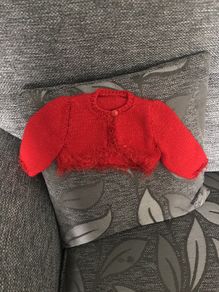 Hand knitted bolero