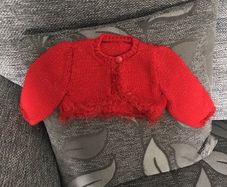 Hand knitted bolero