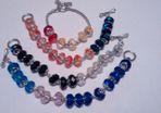 Pandora Style Faceted Glass Beads