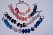 Pandora Style Faceted Glass Beads