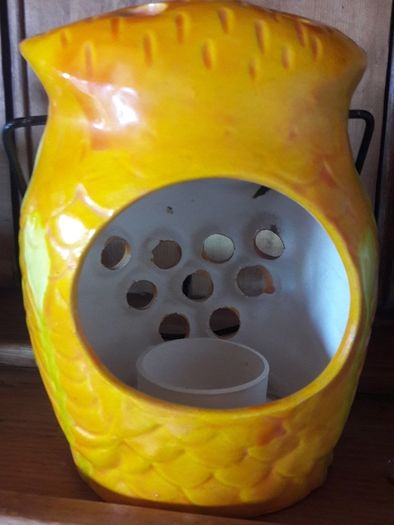 vintage owl candleholder