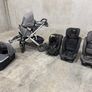 Uppababy Vista twin buggy and three Joie car seats Image 9