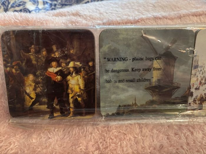 6 Brand New Famous Paintings Coasters