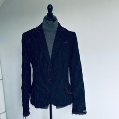 Guess Jeans navy pinstripe jacket