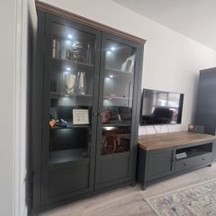 Wooden Display Cabinets + TV stand set