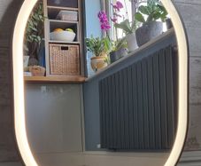 LED Bathroom Mirror Black Frame