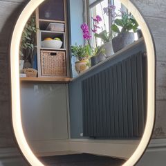 LED Bathroom Mirror Black Frame