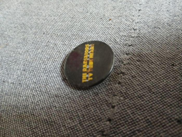 The Radiators from Space "TV Tube Heart"  Promo pin