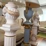 Set of 3 Tall Ornate Lamps Mahoona Lighting Image 3