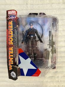 Disney Store Marvel Diamond Select Legends Winter Soldier Bucky Barnes