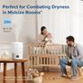 LEVOIT Humidifiers for Bedroom 3L, Top-Fill Cool Humidifier for Baby Room & Home, Smart Control with Humidity for Plants Image 5