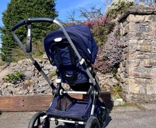 Bugaboo Fox 2 Travel System Navy, Bassinet, Nuna Turtle Car Seat and Extras, Excellent Condition