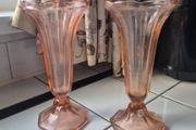 Pair of Art Deco Vintage 1930s Tulip vases