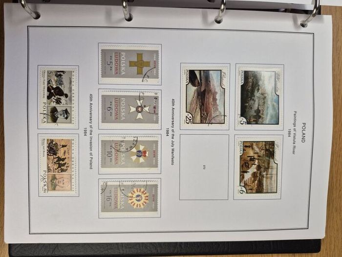Poland stamps in album 1984 -1996