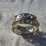 Sterling Silver Ring with Tri Band Spinner Image 2