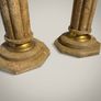 Pair of Marble and Brass Baroque Style Columns Image 3