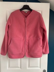 M&S Pink Fleece Jacket Size Medium