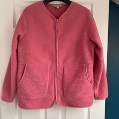 M&S Pink Fleece Jacket Size Medium