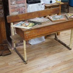 Vintage School Desk & Bench